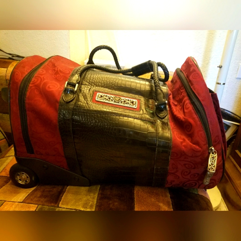 Brighton duffle bag leather and Canvas Vintage